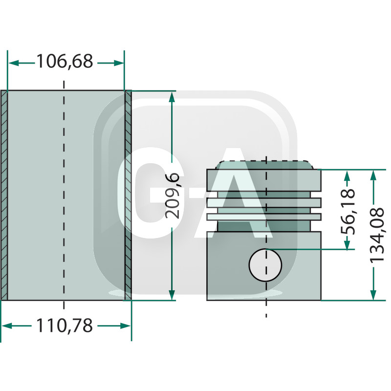Kit cylindree Fordson Ford
